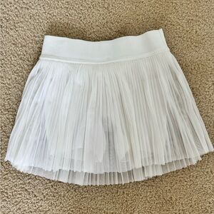 Lululemon white mesh pace rival tennis skirt